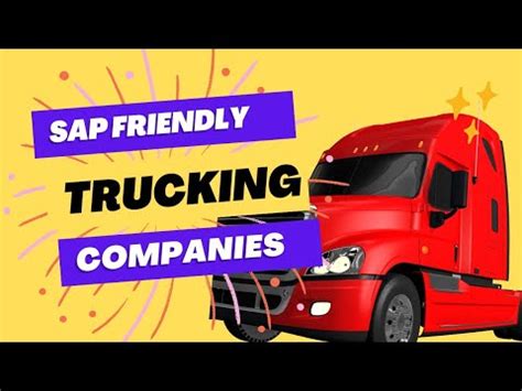 Truckers United States Rouse Trucking, LLC SAP Friendly (we have multiple options for SAP drivers) Chinatown, Mar 1, 2022. . List of sap trucking companies